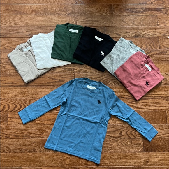 NEW MULTIPACK Abercrombie & Fitch Boys Long Sleeve Shirt - Picture 1 of 5